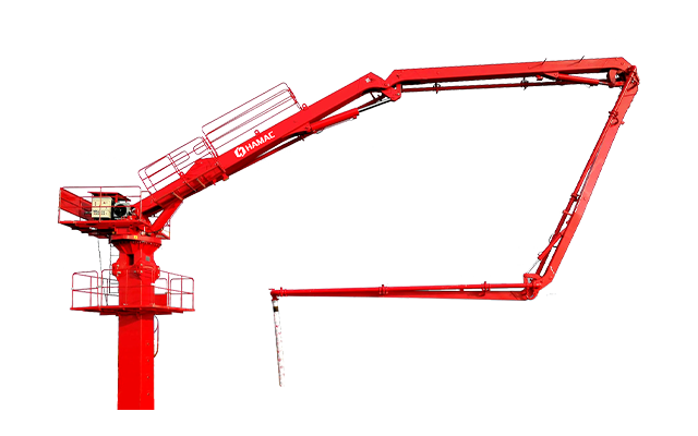 Pluma de colocación de hormigón auto trepadora