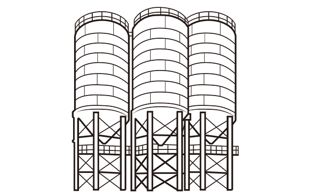 silo de cemento atornillado